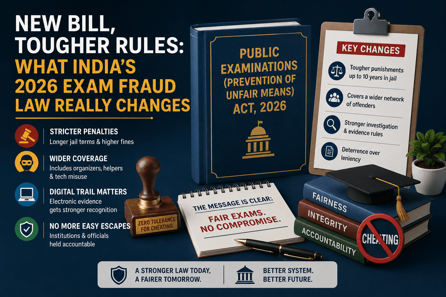 NEW BILL, TOUGHER RULES: WHAT INDIA'S 2026 EXAM FRAUD LAW REALLY CHANGES