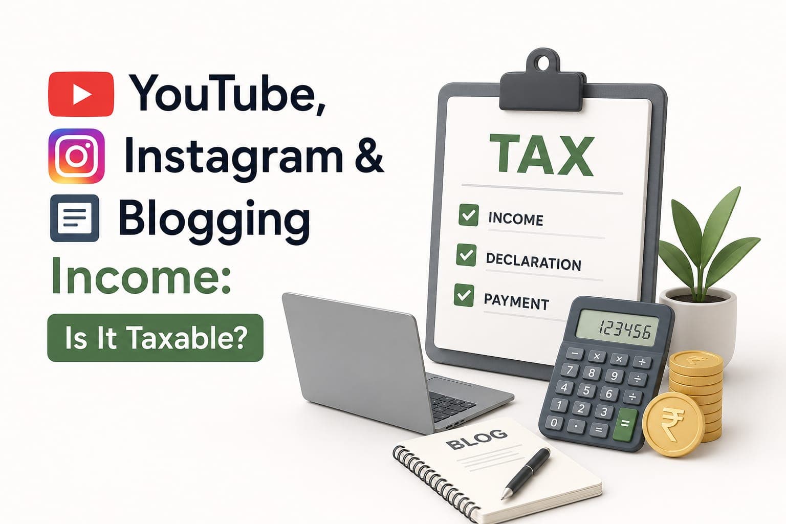 YouTube, Instagram & Blogging Income: Is It Taxable?